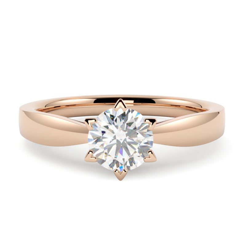 Pierścionek z diamentem Summer z różowego złota 585 – projekt w konfiguratorze GOLDPORT